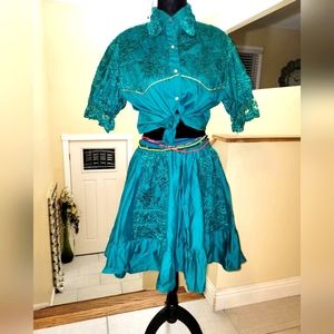 Vintage Handmade Western Two Piece